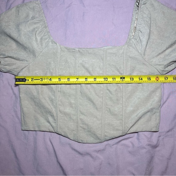 Kirious Los Angeles Women's Tan Crop Top sz Large - Picture 4 of 8